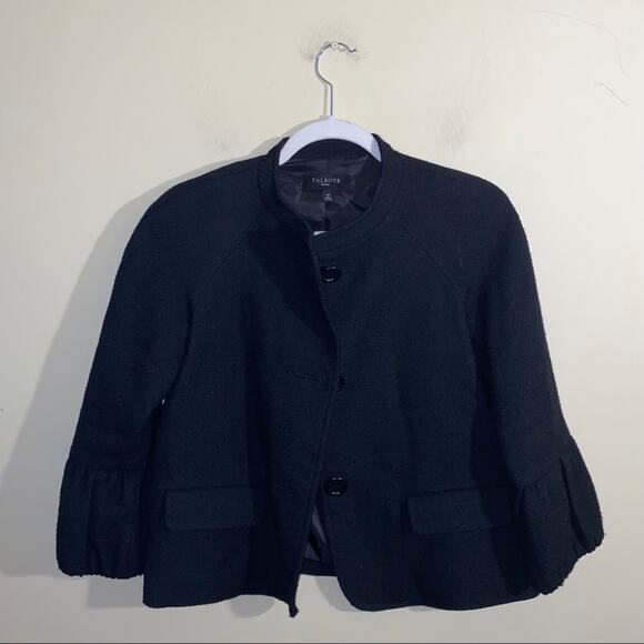 TALBOTS wool blend 3 button jacket size 4p - Picture 2 of 6